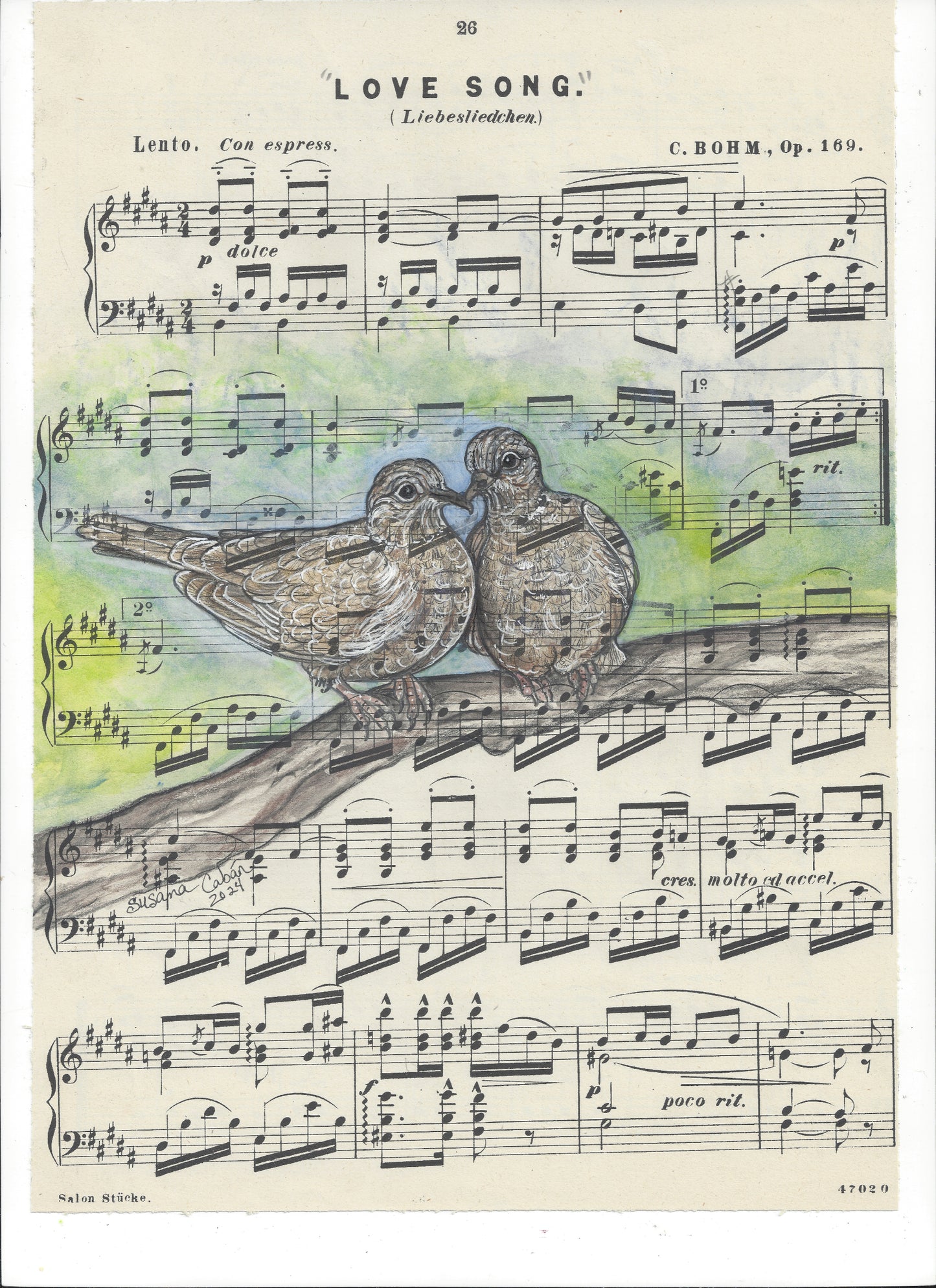 Love Song Doves Giclee Print