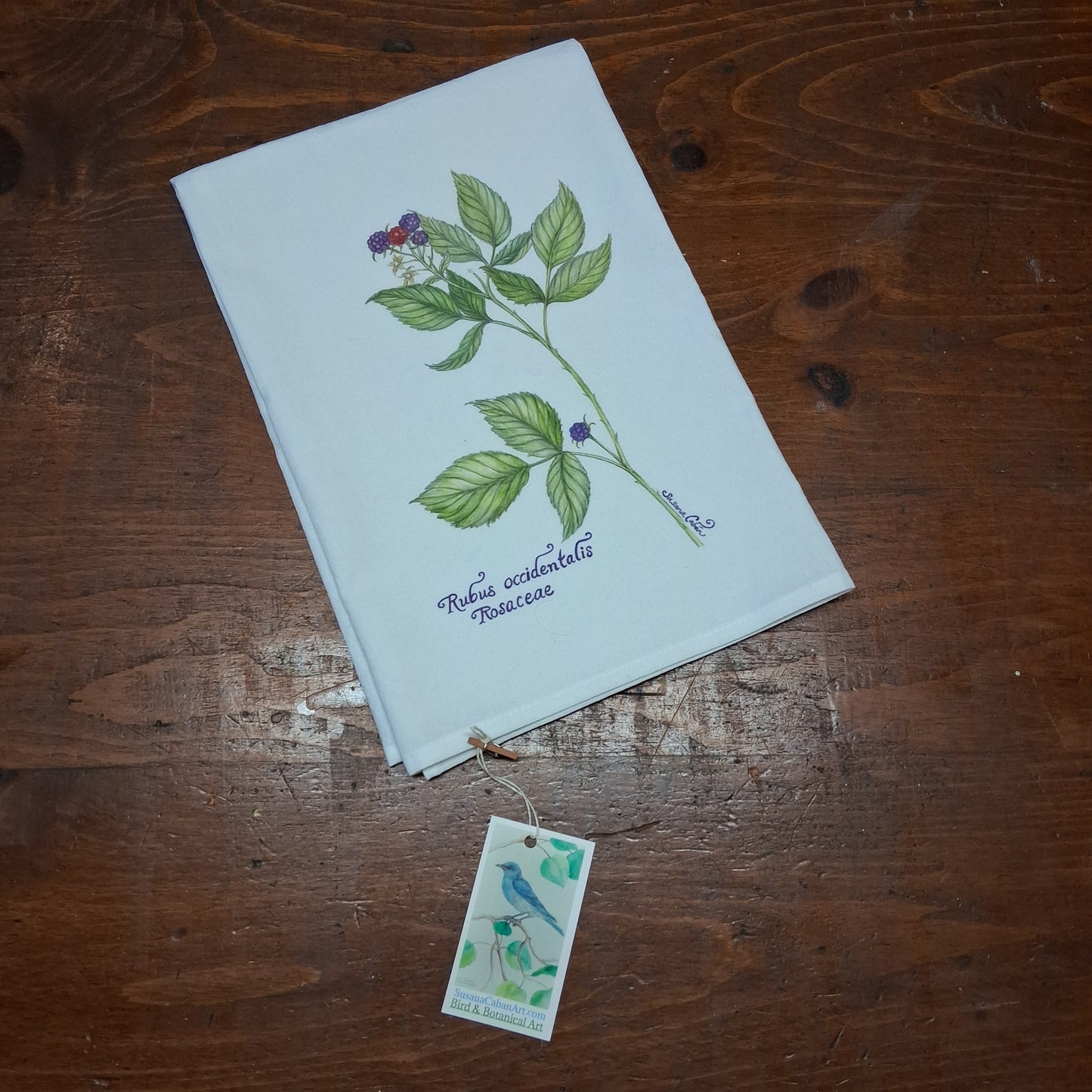 Blackberry Tea Towel