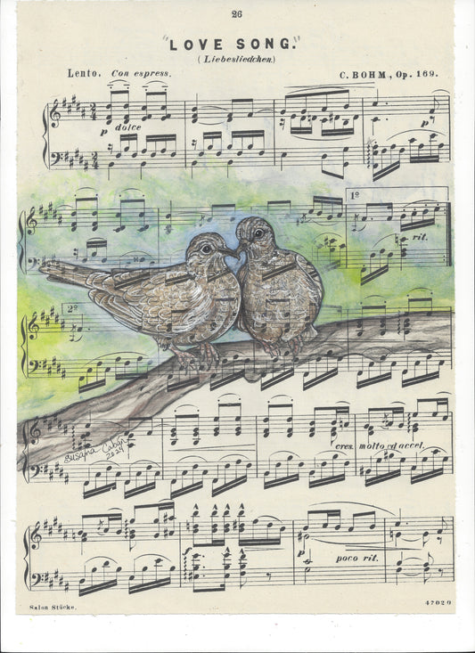 Love Song Doves Giclee Print